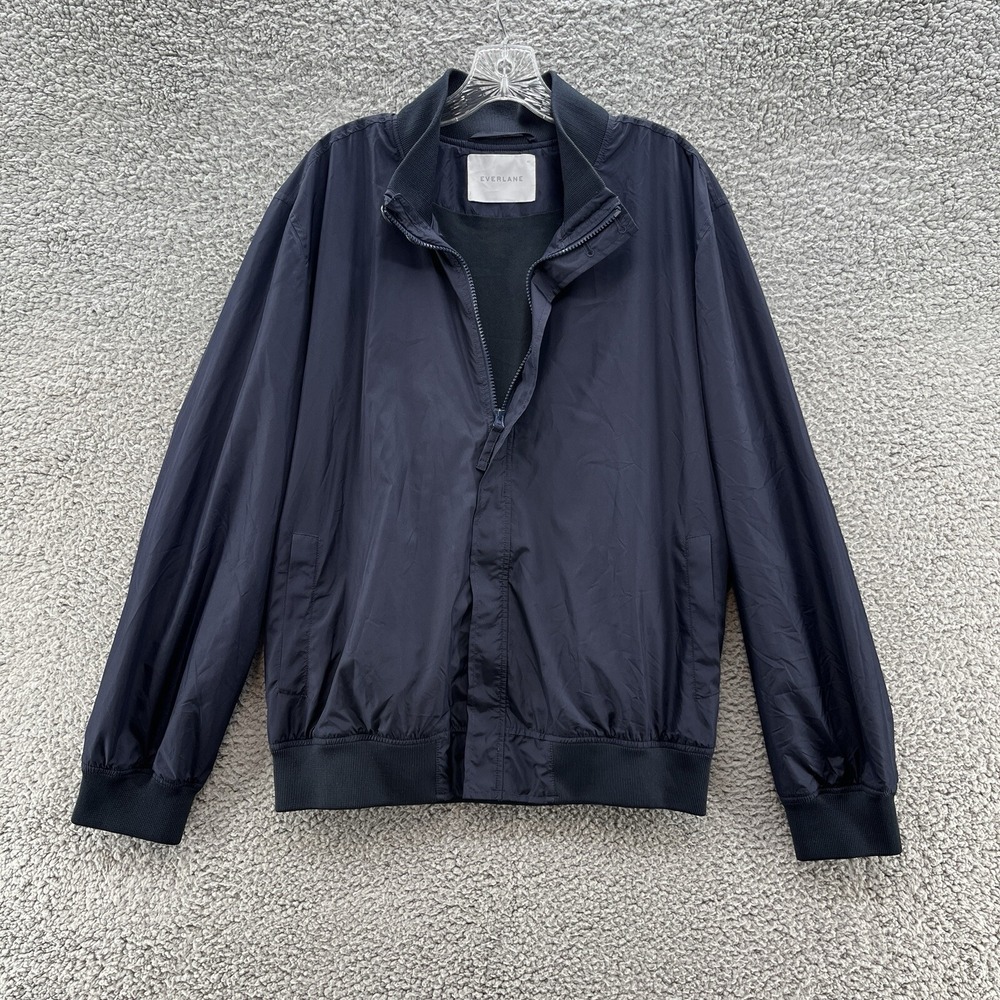 Club Monaco Men's Navy Lightweight Bomber Jacket
